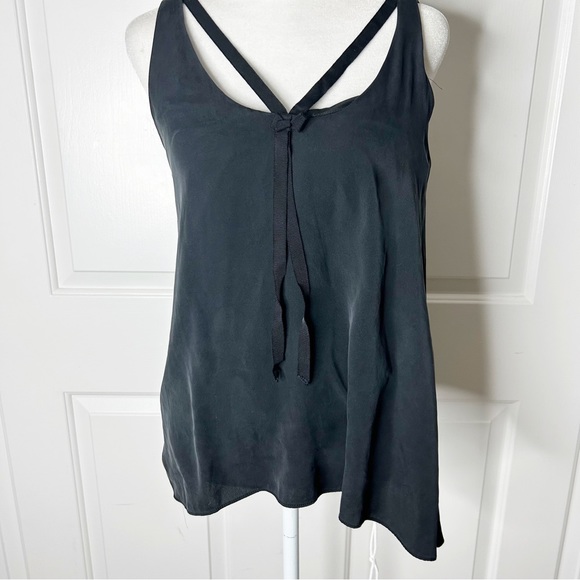 Milly silk black tank top (0) - Picture 1 of 7